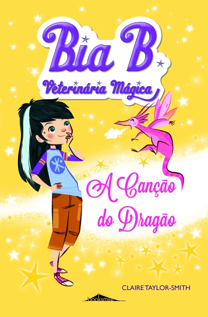 Capa do livro Bia B Veterinária Mágica 1: A Canção do Dragão